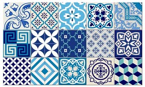 Комплект от 15 декоративни стикера за стена Azur, 10 x 10 cm - Ambiance