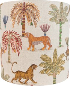 Текстилен абажур многоцветен с животински принт 40/40/40