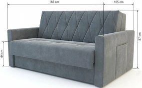 Диван-легло Ромбус-Мока