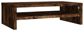 815267 vidaXL Поставка за монитор, опушен дъб, 42x24x13 см, инженерно дърво