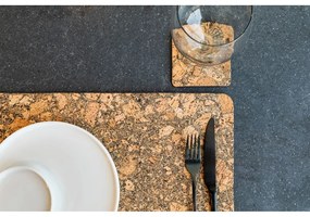 Коркови подложки в естествен цвят в комплект от 4 броя Querco - ZicZac