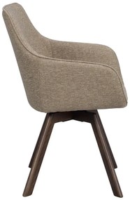 Бежови тапицирани трапезни столове в комплект 2 бр. Alison – Rowico