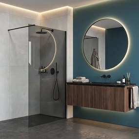 Параван за душ Rea Flexi Grey / Black 110