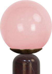 Бордо мраморна настолна лампа (височина 38 cm) Lazio Sphere – Leitmotiv