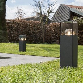 Интелигентна индустриална външна подова лампа антрацит 30 см с Wi-Fi P45 - Denmark