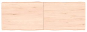 363899 vidaXL Плот за маса 140x50x(2-6) см необработено масивно дърво жив ръб