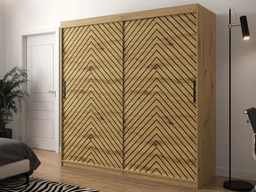 Плъзгащ се гардероб Jodelka-Artisan-Mauro-Дължина: 200 cm