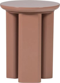 Гланцова кръгла странична масичка ø 40 cm Orivo – WOOOD