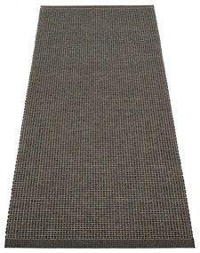 Антрацитна пътека за открито и закрито 70x180 cm Emm Black Linen – Pappelina