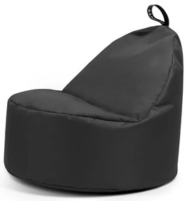 Сив детски пуф Round M – So Soft?