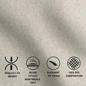 Светлосиво боксспринг легло с място за съхранение 180x200 cm Monpelli – Maison de Rêve