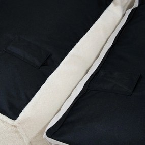 Кафяв пуф от букле Mass Open Modul 90 – SLOWDOWN