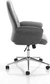 Сив офис стол , височина 110 cm Dony - Tomasucci