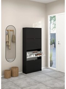 Черна накланяща се стойка за обувки Shoes – Tvilum