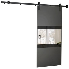 Плъзгаща врата  MIUNA, 100x205, графит/черен лак