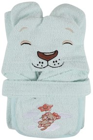 Памучена детска хавлия в цвят мента размер 1-2 години Aslan – Foutastic