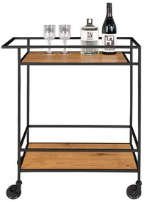 Бар количка с дъбова декорация Vita - House Nordic