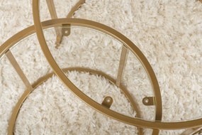 Комплект масички за кафе Aurum, цвят Златен Прозрачен