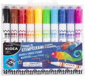 Kidea - Маркери с печати 10 цв.