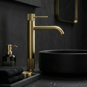 Смесител за баня Rea Lungo Stripe Brush Gold