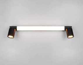 Матово черно LED стенна лампа Enrico – Trio