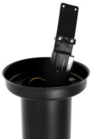 Модерна външна стълбова лампа черна 110 см IP44 - Rox