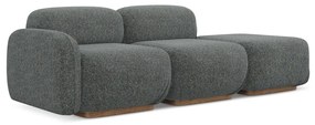 Сив модулна лежанка (ляв ъгъл) Ailani – Makamii