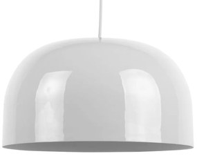 Бяло висящо осветително тяло с метален абажур ø 40 cm Dome – Leitmotiv