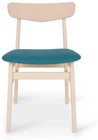 Трапезен стол от букова дървесина в тюркоазен/естествен цвят Mosbol - Hammel Furniture