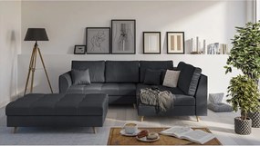 Тъмносива табуретка за крака Ariella - Ropez