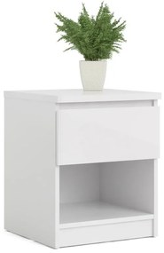 Бяло нощно шкафче Naia - Tvilum