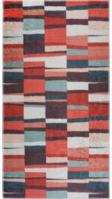 Червен килим подходящ за пране 60x100 cm Blocks of Fun – Vitaus