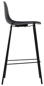 Черен пластмасов бар стол 92,5 cm Whitby - Unique Furniture