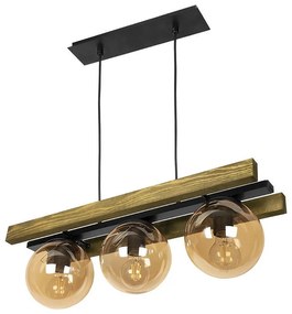 Пендел БРАВА, орех/мед, 3xE27