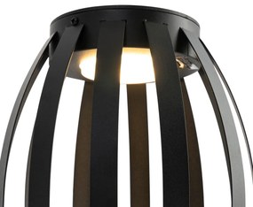 Комплект от 2 настолни лампи за външен монтаж черни 3-степенна димируема слънчева & акумулаторна - Sheldon