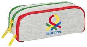 Троен Моливник Benetton Pop Сив (21 x 8 x 8 cm)