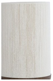 Тъмнокафява настолна лампа с текстилен абажур (височина 50 cm) Dania – Light &amp; Living