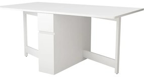 Бяла сгъваема многофункционална маса Kungla - Woodman