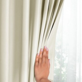 Кремаво dimout перде 140x245 cm Pleat – Restilo