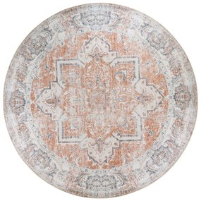 Син и оранжев кръгъл килим ø 200 cm Havana - House Nordic