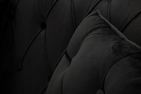 Черен кадифен диван 130 cm Budapest – Mauro Ferretti