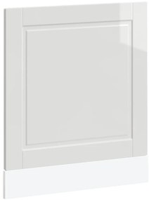 854139 vidaXL Панел за съдомиялна машина, Porto, бял гланц, инженерно дърво