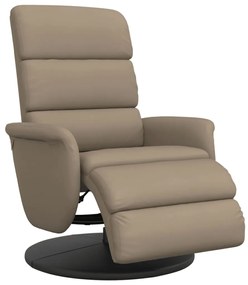 356721 vidaXL Наклоняем стол с поставка за крака, капучино, изкуствена кожа