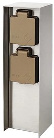 Philips 17108/47/16 - Екстериорен стълб с контакти MYGARDEN ROCK 230V IP44 SCHUKO