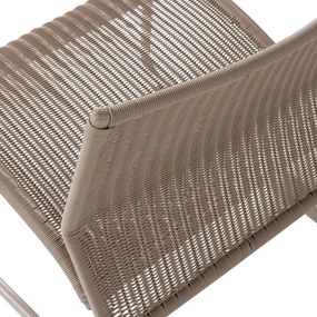 Бежов градински стол от изкуствен ратан West – WOOOD