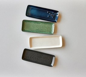 Керамичен поднос за сервиране 14x38 cm Gastro Green/Black – Bitz