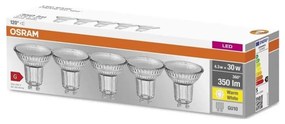 К-кт 5x LED Крушка PAR16 GU10/4,3W/230V 2700K 120° - Osram