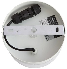 Модерна таванна лампа бяла с прозрачно стъкло - Puck