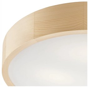 Светлокафява лампа за таван със стъклен абажур ø 47 cm Eveline - LAMKUR