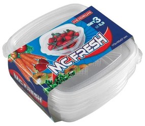 КОМПЛЕКТ 3x прозрачни кутии за храна 0,9 л